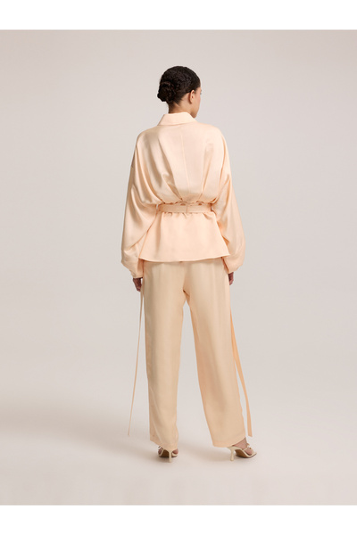 BAQA Belted Salmon Color Shirt