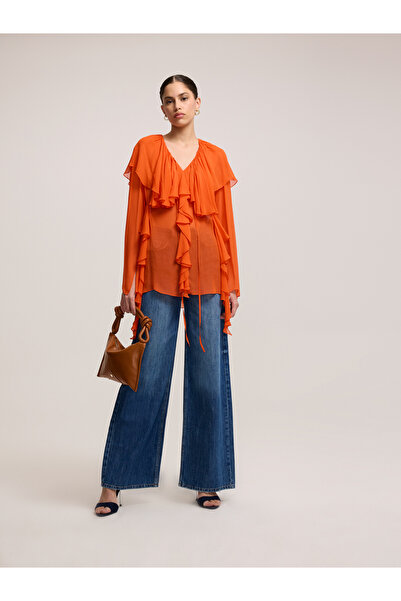 BAQA Orange Blouse