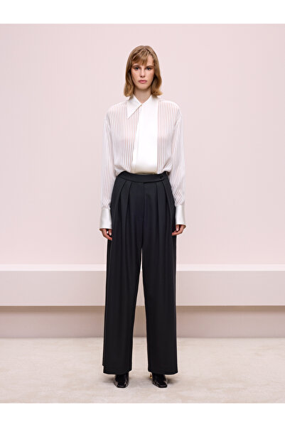 BAQA Siyah Bol Paça Pantolon