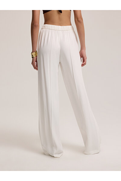 BAQA Wide Leg White Trousers