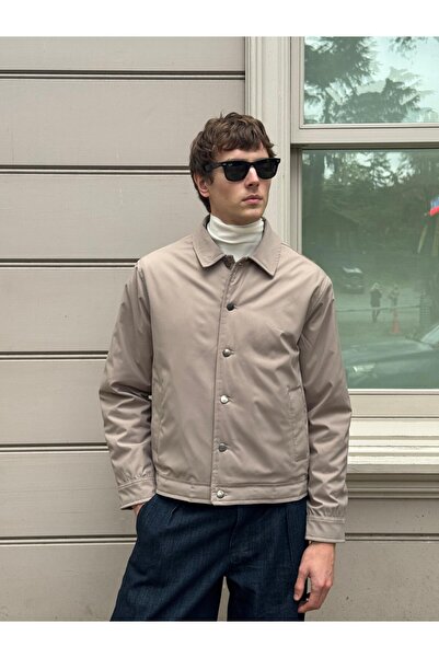 Danger Ανδρικό μπουφάν Basic Coat Μπεζ