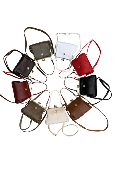 Pandora Bags Multi-Compartment Soft Leather Shoulder and Crossbody Bag with Clip, Stylish and Convenient Model