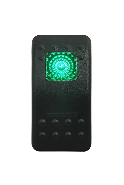 Maroces MR-134M MARİN SWİTCH YEŞİL IŞIKLI ON-OFF 12-24V 3 BACAKLI ANAHTAR