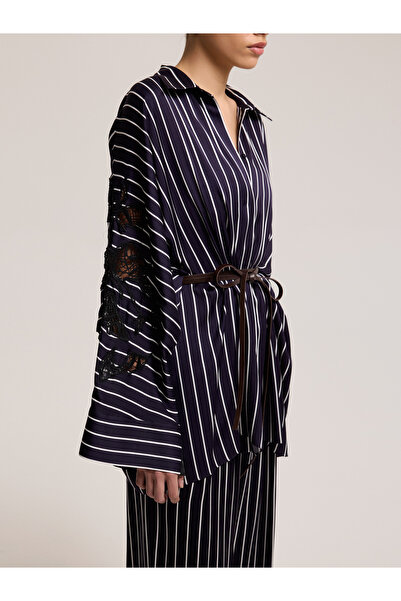 BAQA Striped Navy Blue Tunic