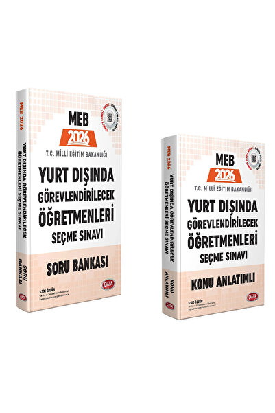 Data Yayınları Data 2025 MEB Yurt Dışı Öğretmenlik Sınavı Konu + Soru Bankası...