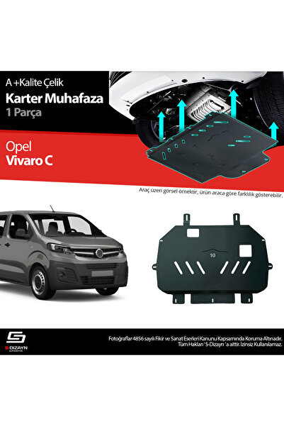 S Dizayn S-Dizayn Opel Vivaro Çelik Karter Muhafaza Koruma 2019 Üzeri A+ Kali...