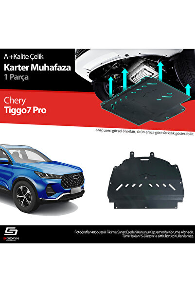 S Dizayn S-Dizayn Chery Tiggo 7 Pro Çelik Karter Muhafaza Koruma 2022 Üzeri A...
