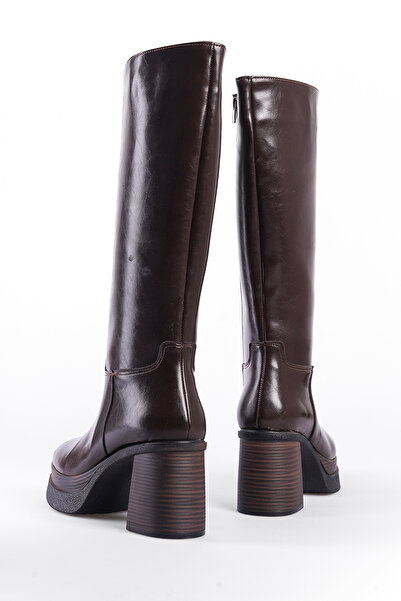 Capone Outfitters Γυναικείες μπότες Beatrice με στρογγυλό τακούνι