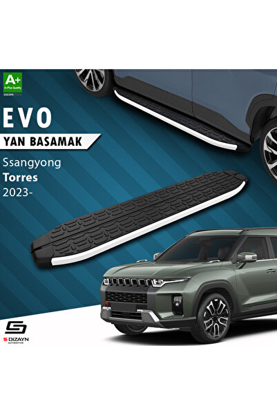 S Dizayn S-Dizayn Ssangyong Torres Evo Aluminyum Yan Basamak 183 Cm 2023 Üzeri A+ Kalite SS-TO1-YBS-EV-AL-183