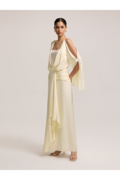 BAQA Thick Belt Detail Yellow Dress