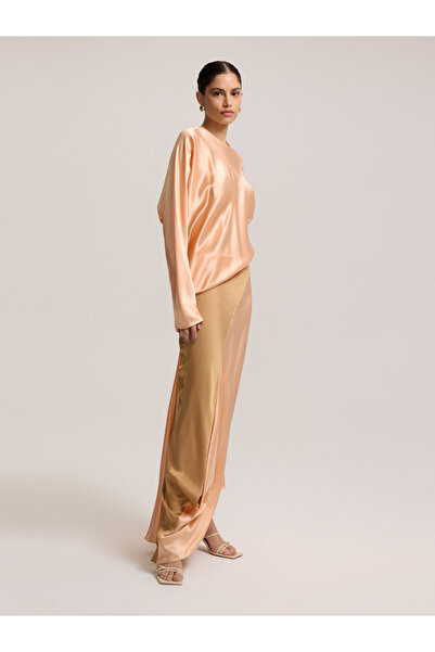 BAQA Salmon Color Long Dress