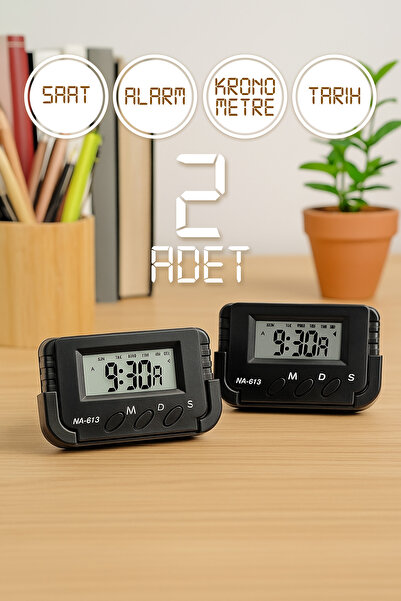 Telvesse 2 Adet Pomodoro Öğrenci Saati Kronometreli Alarmlı Takvimli Dijital ...