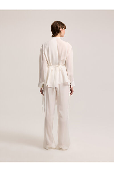 BAQA V-Neck Cupro Blouse