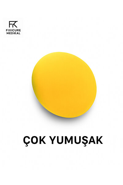 FixiCure El Egzersiz Topu Stress Topu Sarı (çok yumuşak) Fizik Tedavi El Çalıştırma Parmak Güçlendirme