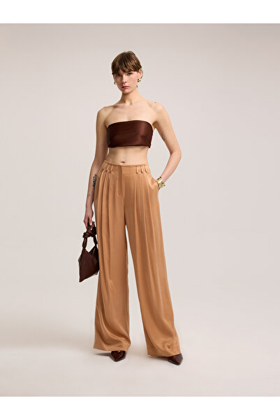 BAQA Beltless Trousers with Pile Detail