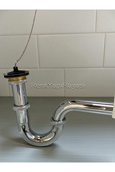 RENK YAPI RÜYASI Kaliteli paslanmaz koku önleyici lavabo sifonı, U sifon , pa...