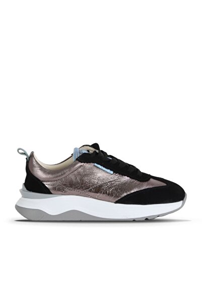 Bueno Shoes Μαύρα Multi Leather Γυναικεία Αθλητικά Παπούτσια 16wa8200