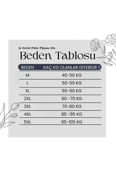 Altınay Pocketless Winter Fleece Women's Pajama Bottoms je8