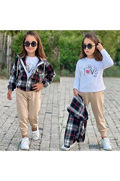 Amur 3-Piece Girl's Set Made of Cotton