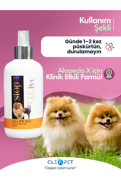Cleapet ALOPESİ X TÜY ÇIKARICI TARAMA SPREY 250 ML