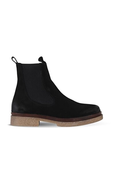 Bueno Shoes Black Suede Women's Flat Boots 01Wf3801