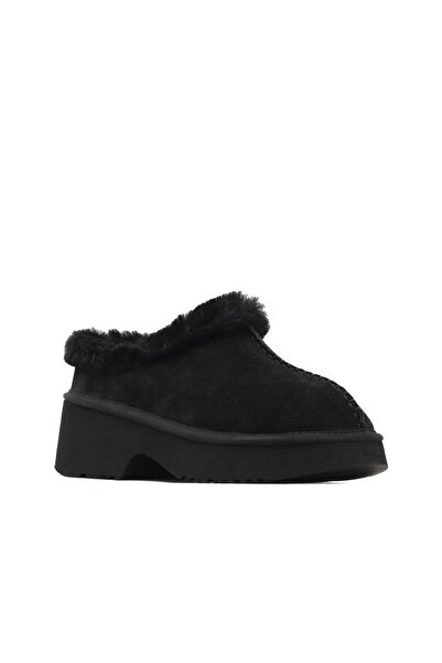 Bueno Shoes Black Suede Women's Low Heel Slippers 05Ag700