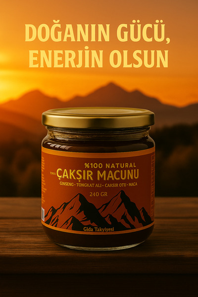 Anzel Çakşır Ginseng Macunu Tongkat Ali, Çakşır Otu Bal Bitkisel Karışım Kuvv...
