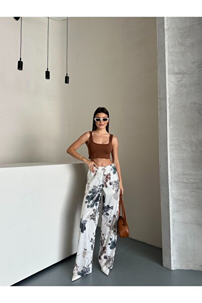 ubmbutik Sequined Wide Leg Trousers