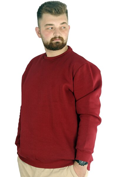 ModeXL Ανδρικό φούτερ Mode Xl με λαιμόκοψη Basic 20131 Claret Red