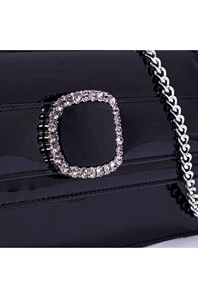 Sofia Baldi Black Patent Leather Loyen Women's Bag