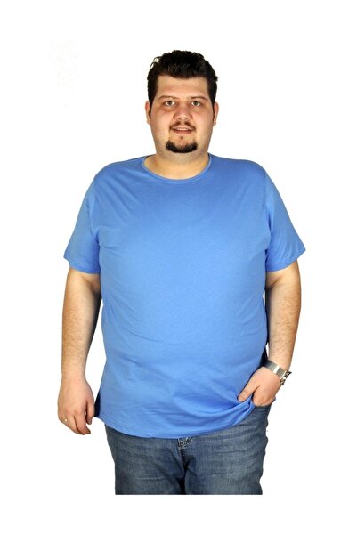 ModeXL Marime mare pentru bărbați tricou guler rotund basic 20031