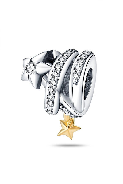 Fubena Kuyruklu Yıldız Boncuk Gümüş Charm