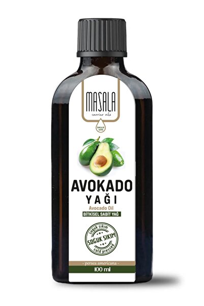Masala Saf Avokado Yağı 100 ml Soğuk Pres