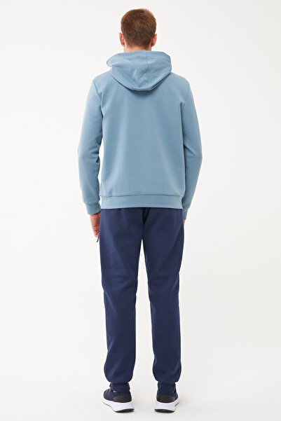 bilcee Мъжки син суитшърт с качулка и щампа 1541