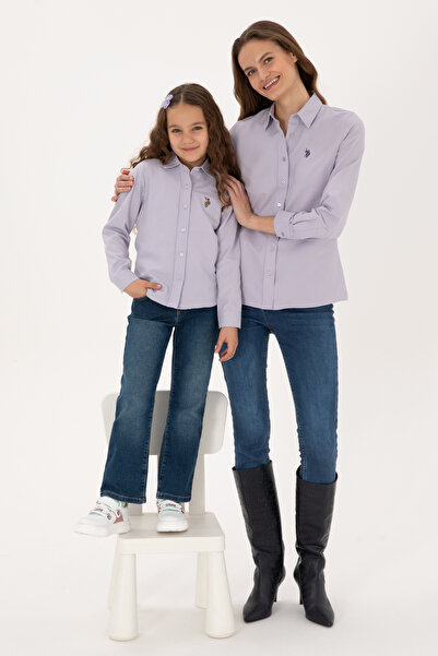 U.S. Polo Assn. Women's Purple Long Sleeve Basic Shirt 50316711-Vr245