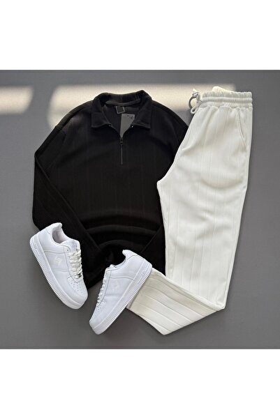 KONSEPT35 طقم علوي وسفلي من القماش العثماني للرجال