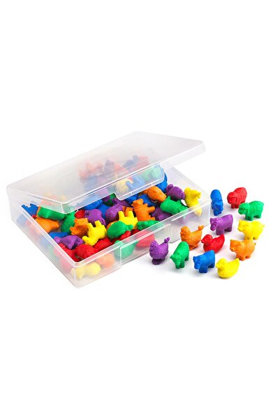 EDX مجموعة أرقام حيوانات المزرعة 72 قطعة