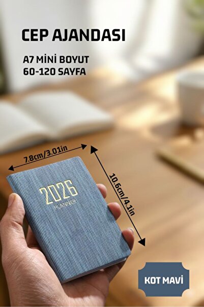 Home 2026 YILI CEP AJANDASI A7 SUNİ DERİ 10.59cm x 7.8 cm.