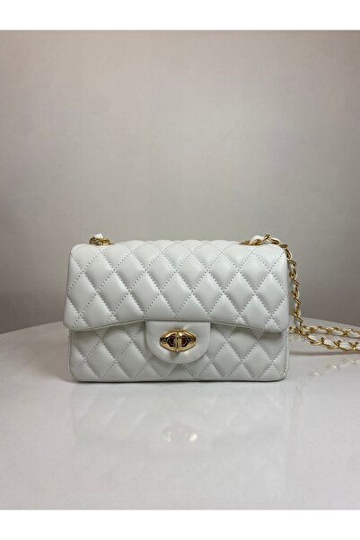 BK Bags & Accessories حقيبة يد وكتف نسائية محبوكة بسلسلة مبطنة