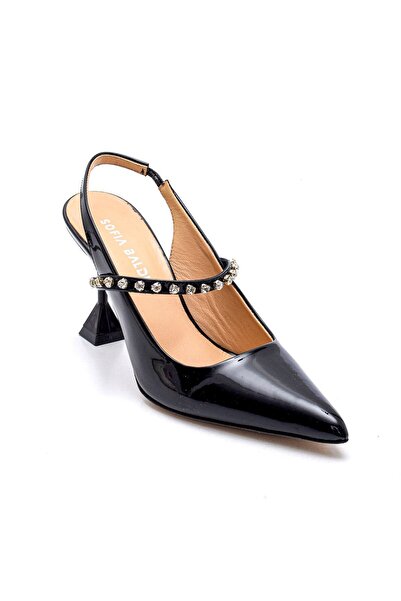 Sofia Baldi Fig Black Patent Leather Women's Stiletto & Evening Dress