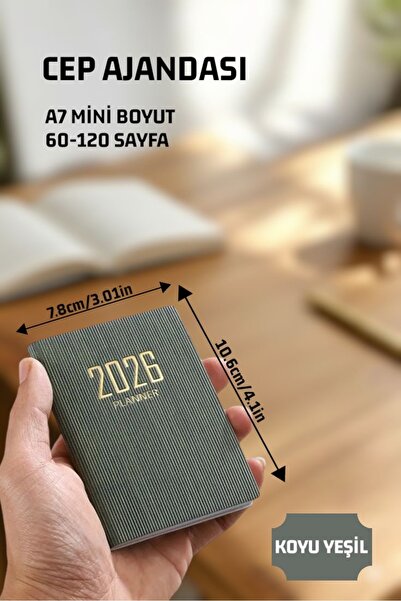 Home 2026 YILI CEP AJANDASI A7 SUNİ DERİ 10.59cm x 7.8 cm.