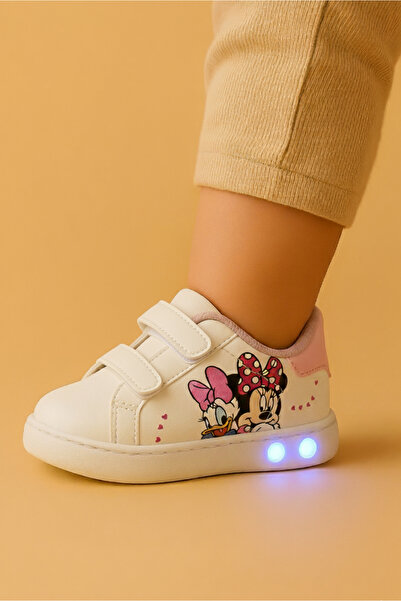 moon glow أحذية أطفال بناتي مريحة وخفيفة ومرنة ومرنة من Orthopedic Light Velc...