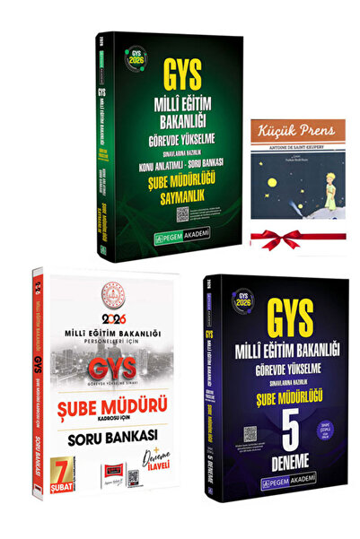 Pegem Akademi Yayıncılık 2026 Yargı Data GYS MEB Şube Müdürlüğü Saymanlık Konu Anlatımlı Soru Bankası ve Deneme Sınavı