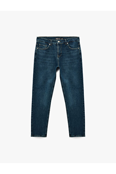 Koton Βαμβακερό τζιν παντελόνι με κανονική μέση με κωνική εφαρμογή - Joe Jean