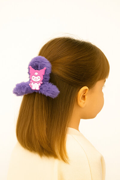 MakeWell Παιδικές βελούδινες αγκράφες με σχέδιο Kuromi