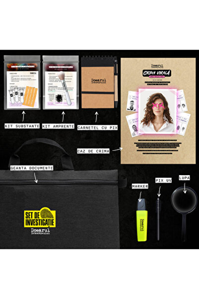 OEM Board game, Detective's File, Viral Crime + Investigation Set, Romanian