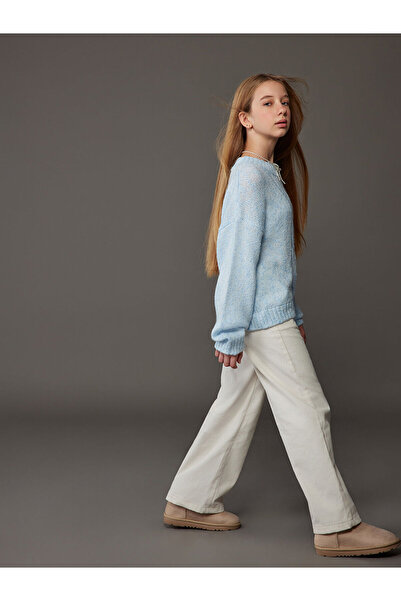 LC Waikiki Wideleg Velvet Girls' Trousers