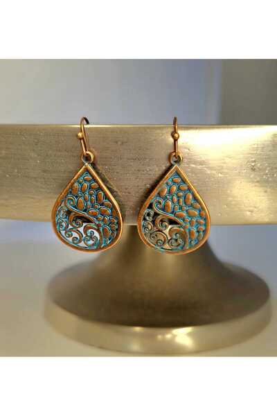 Ivory Pearl أقراط عرقية عتيقة