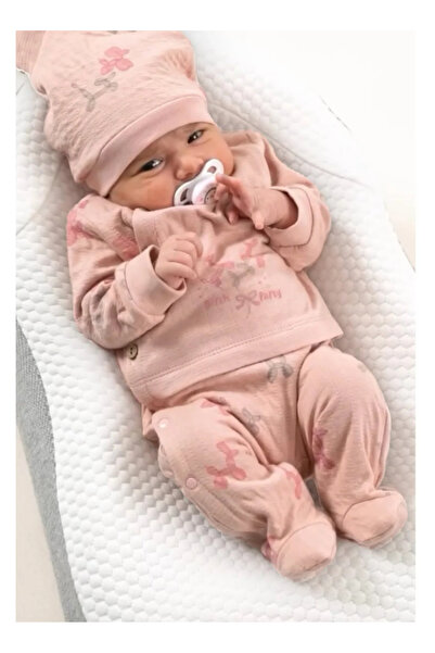 Kidsella 100% Organic Birth Party Balloon Baby Girl Buttoned Side Open Jumpsuit