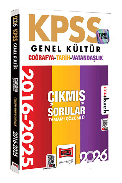 Yargı Yayınları Yargı 2026 KPSS Genel Kültür Tarih-Coğrafya-Vatandaşlık Çıkmı...